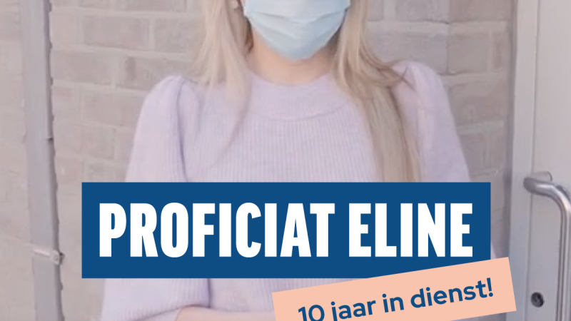 Verpleegkundige Eline is 10 jaar in dienst!